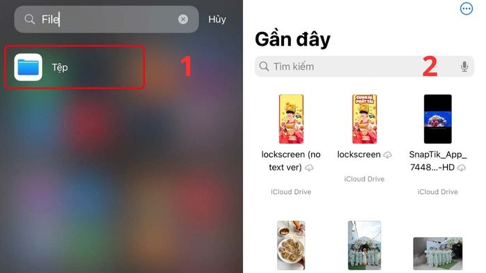 Cách tìm tệp đã tải xuống trên iPhone, bước 1