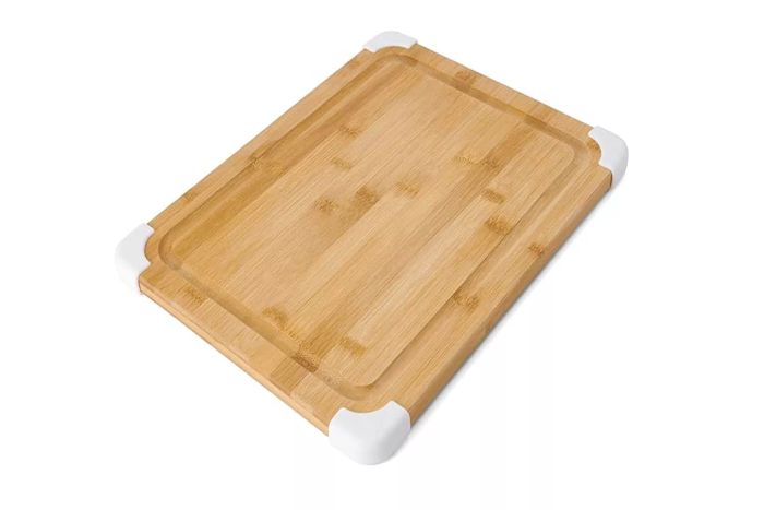Farberware Nonslip Bamboo Cutting Board with Juice Groove