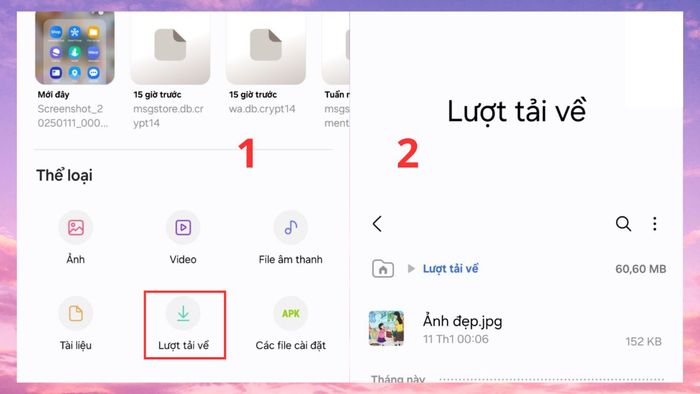 Cách tìm tệp đã tải về lưu ở đâu trên điện thoại Android