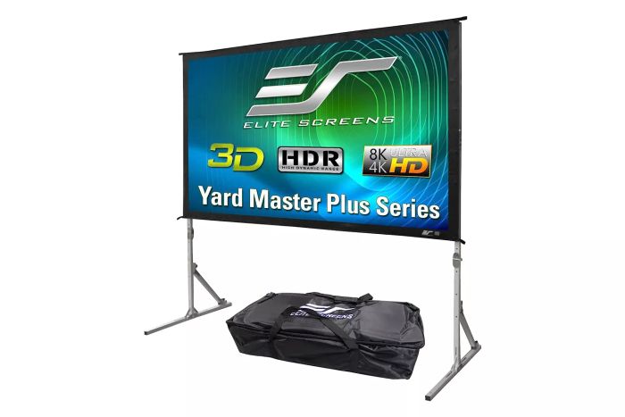Amazon's Elite Screens Yard Master Plus Folding-Frame Projection Screen