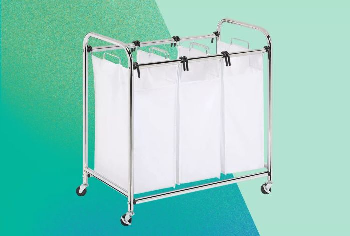 This space-saving sorting hamper is ideal for small laundry spaces—and it's on sale right now.