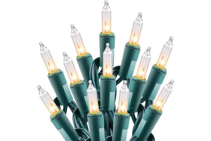 Clear Christmas String Lights 100 Count 25 Feet Incandescent