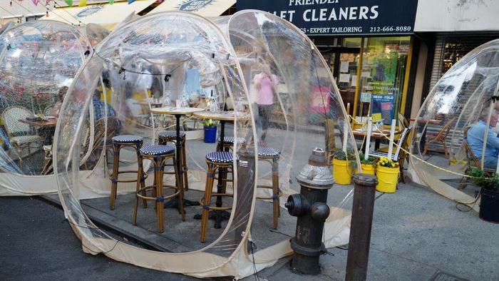 Plastic Tents Compromise the Safety of Outdoor Dining