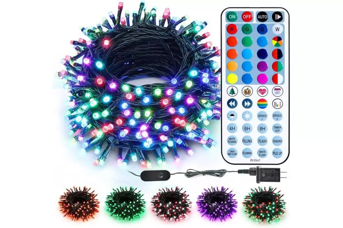 Brizled Color Changing Christmas Lights, 66ft 200