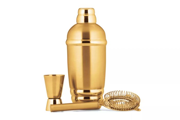 Lenox Tuscany Metal Classics Gold Cocktail Shaker Available at Wayfair