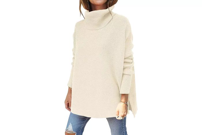 October Amazon Prime Day ANRABESS Women's Turtleneck Oversized 2023 Long Batwing