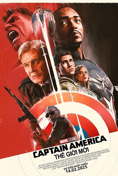 Captain America: Thế Giới Mới sẽ ra mắt vào Ngày Valentine