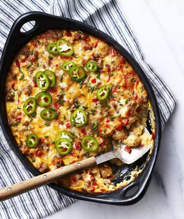 Potato Tot Breakfast Casserole
