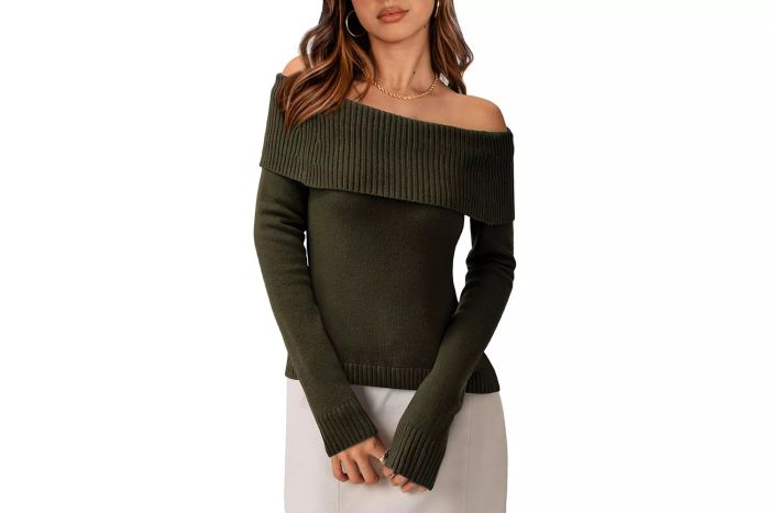 PRETTYGARDEN Women's Fall Off Shoulder Sweater
