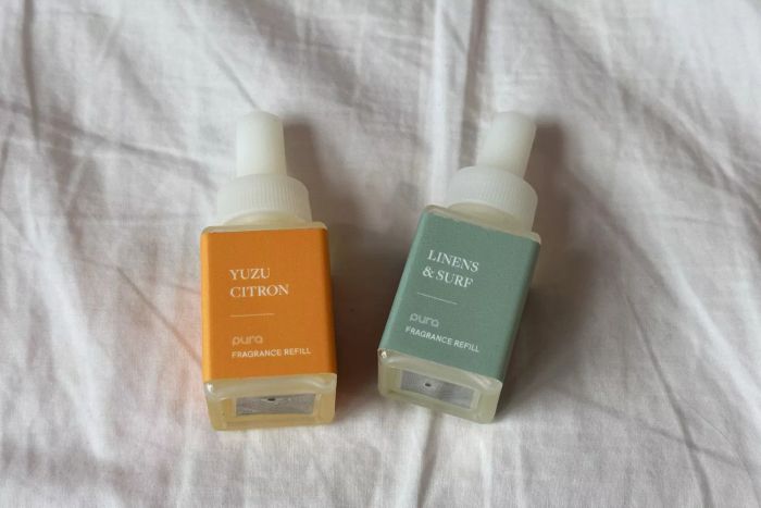 Various fragrances compatible with the Pura Home Fragrance Diffuser