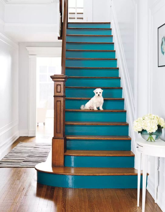 Painted staircase