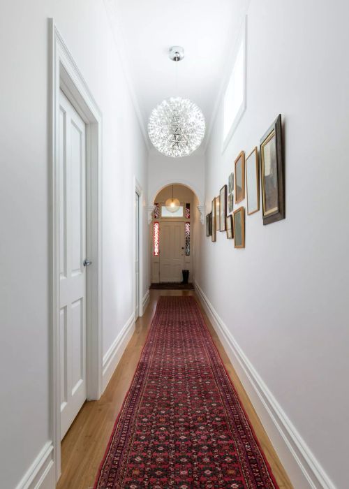 runner rug in entryway