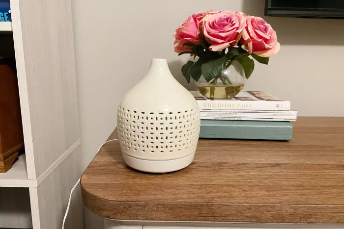 Opalhouse Ceramic Cutout Color-Changing Oil Diffuser