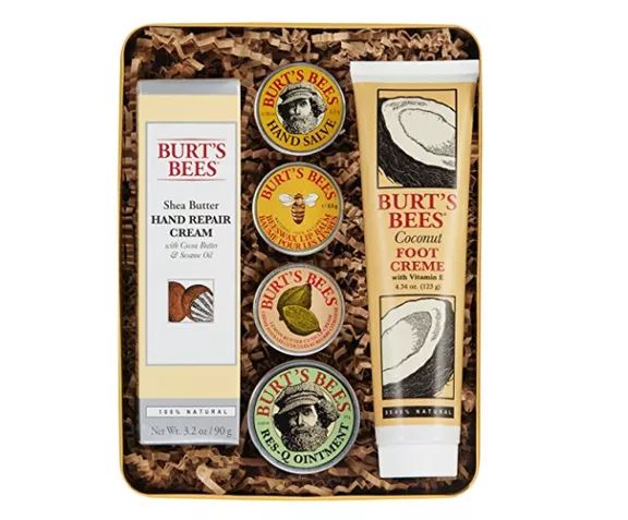 Burt's Bees Classic Gift Set, 6 Products in Gift-Ready Tin