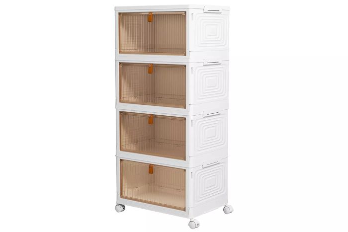 Amazon Yfxcvsl 4-Tier Plastic Storage Containers