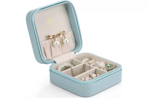 Vlando Compact Travel Jewelry Organizer