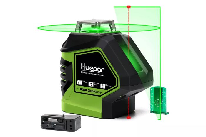 Huepar 621CG 3D Cross-Line Self-Leveling Green Laser Level Model