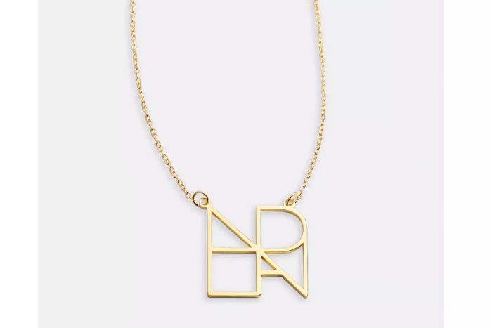 Mint & Lily Minimalist Monogram Name Necklace