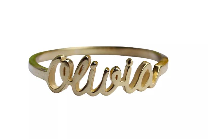 Glorria Sense Handwrite Name Ring