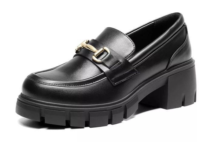 DREAM PAIRS Women's Loafers, Platform Chunky Slip-On Casual Shoes