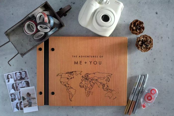 RedBerryGuestBooks Couples Adventure Scrapbook