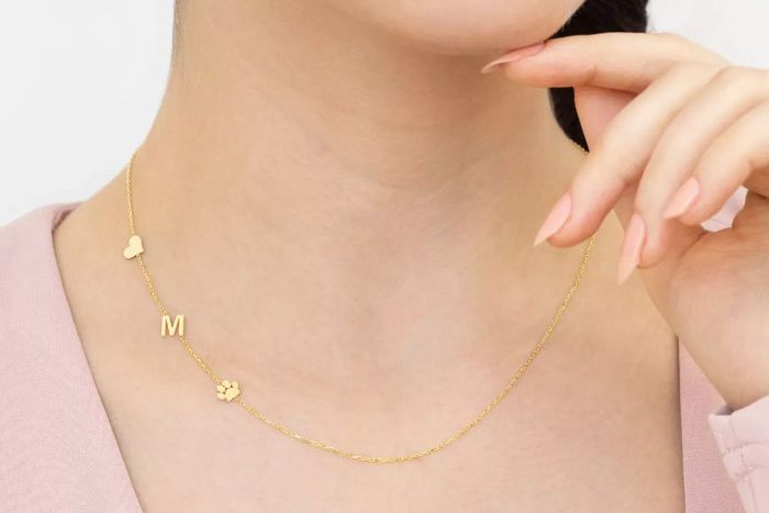 Silveristic Sideways Paw Necklace