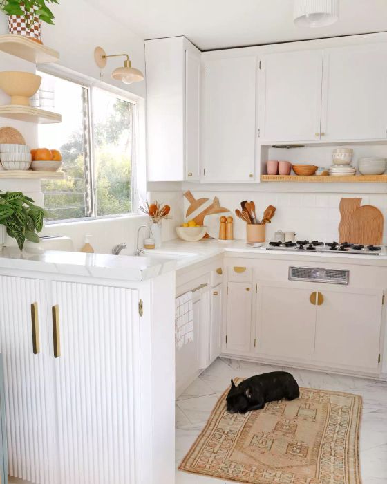 Compact White Kitchen Design