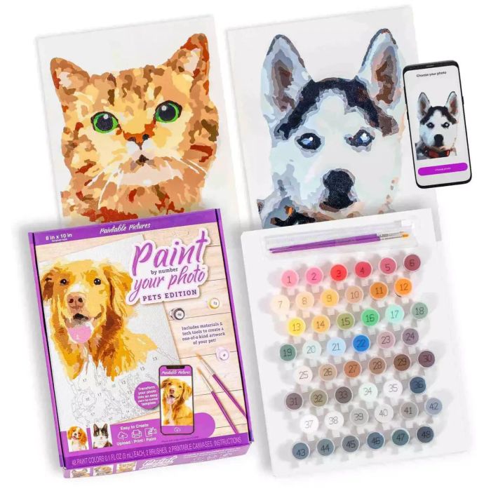 Paintable Pictures Paint Your Photo | Pets Edition