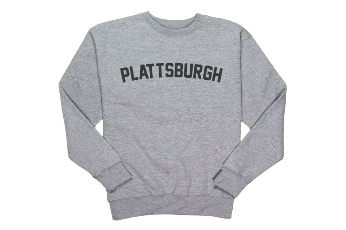Hometown Apparel Plattsburgh New York Classic Curve Premium Crewneck Sweatshirt