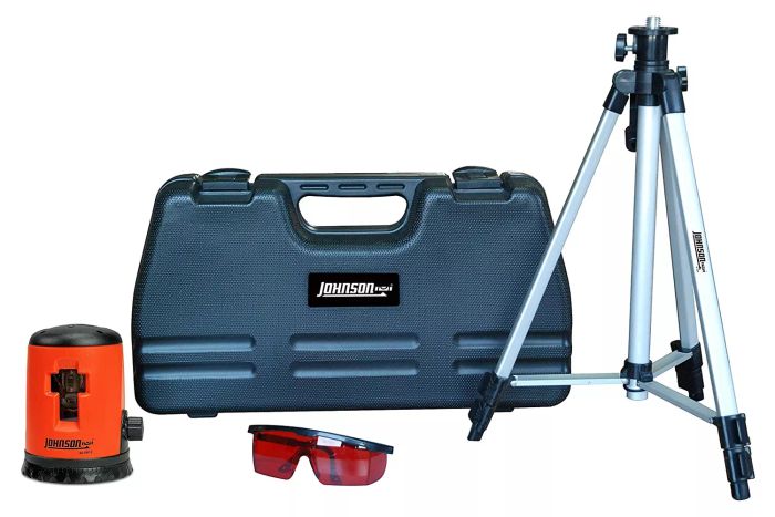 Johnson Level & Tool 40-0921 Self-Leveling Cross-Line Laser Level Kit