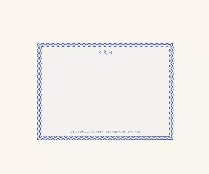 Papier Wave Border Notecard Set