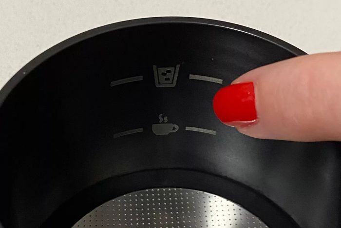 OXO Rapid Brewer Hot and Cold Marks