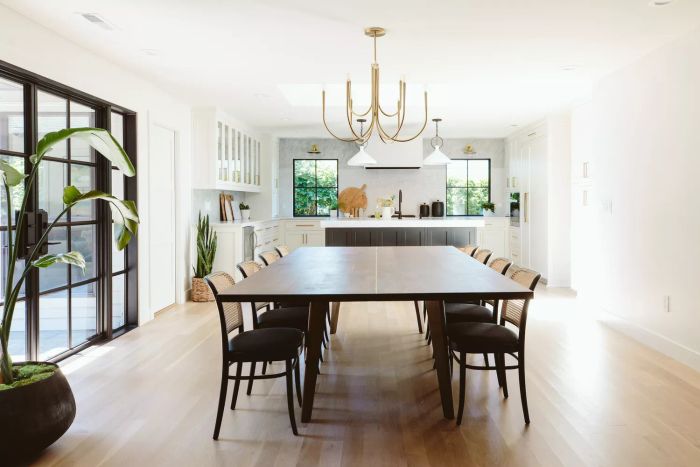 small kitchen with an open floor plan