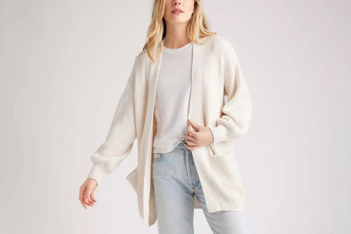 Quince 100% Organic Cotton Oversized Cardigan