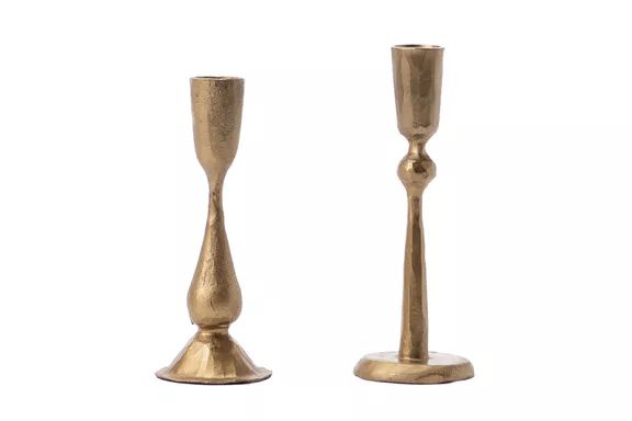McGee and Co. Antique Brass Taper Candle Holder