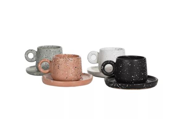 Sweet July Edgewater Collection Espresso Cup & Saucer