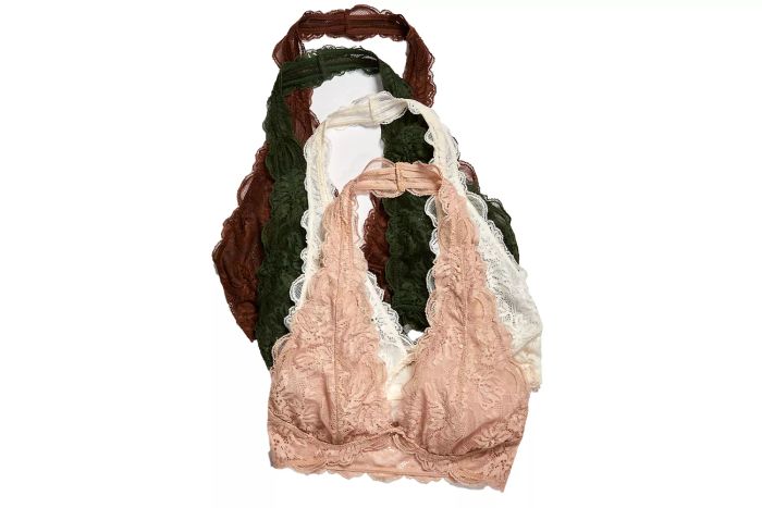 Free People Last Dance Lace Halter Bralette