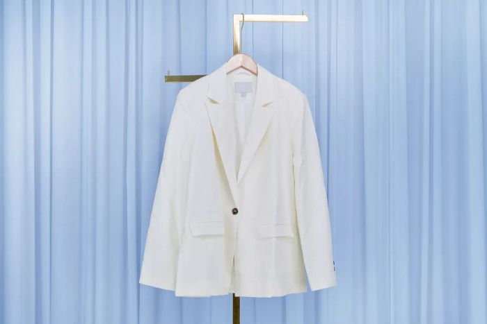 white blazer