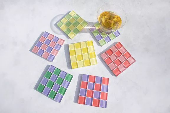 Subtle Art Studios Handmade Glass Drink Coaster