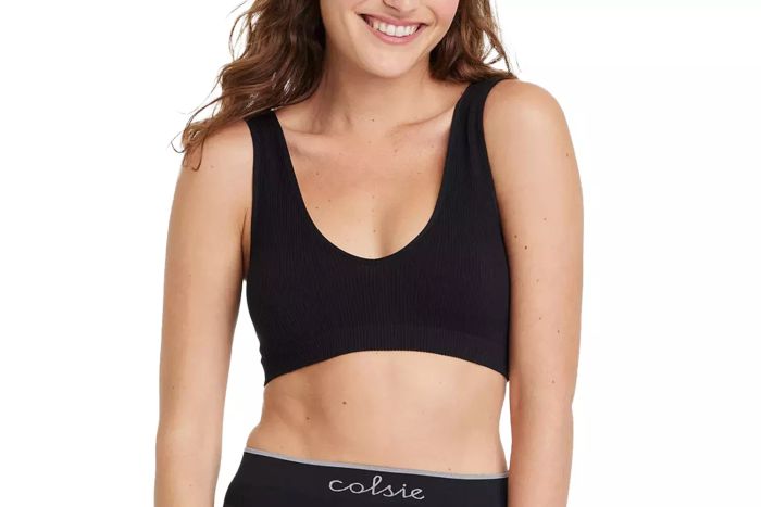 Colsie Women’s Reversible Neckline Seamless Bralette