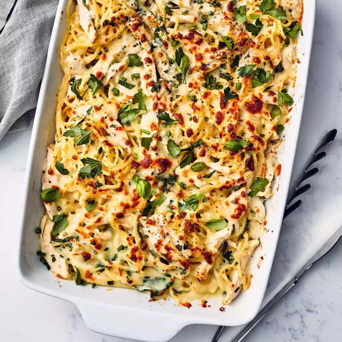 Easy pasta recipes - Chicken Spaghetti Casserole