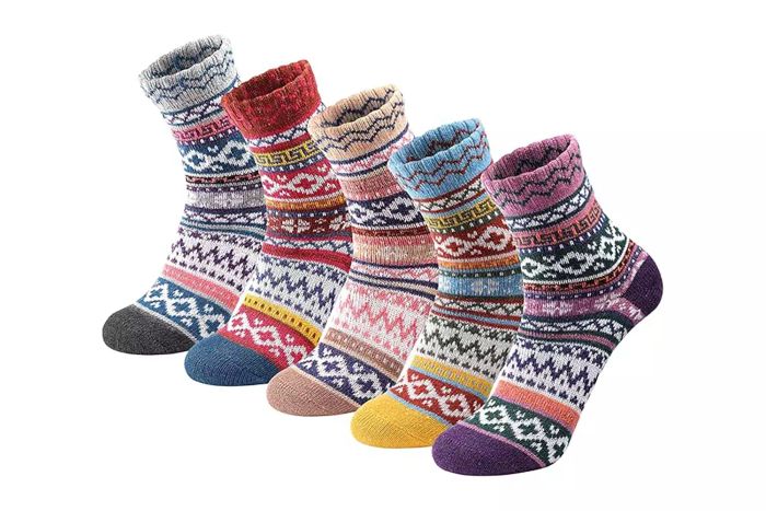 fauson Store 5 Pairs Wool Socks