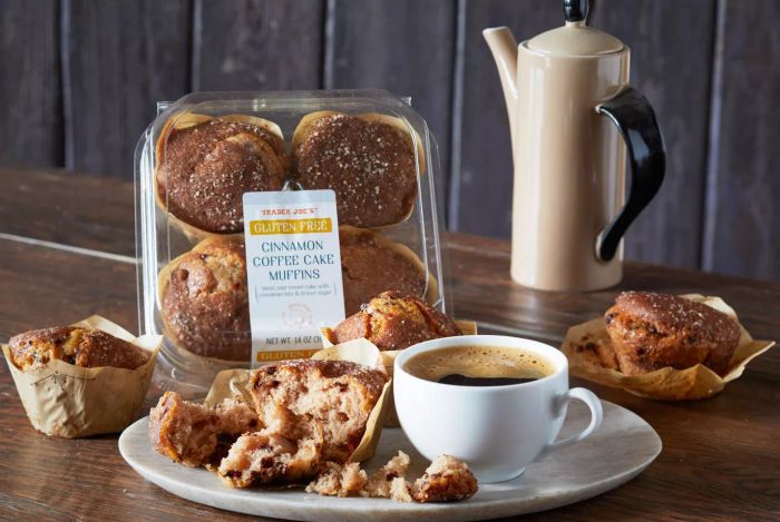 Gluten-Free Cinnamon Coffee Cake Muffins are an absolute must-try. Finding gluten-free baked goods that are moist and flavorful can be a challenge, but these muffins exceed expectations. With each pack containing four muffins, they deliver that signature coffee cake taste, complete with cinnamon-sugar pieces in every bite. Tip: Warm them up and enjoy with a cup of coffee for the perfect pairing.