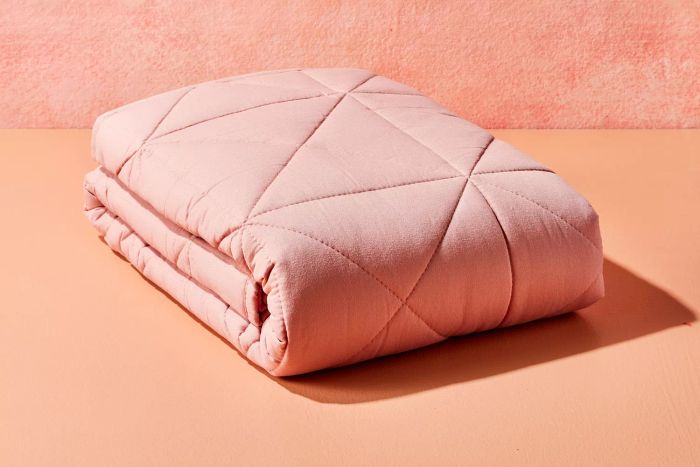 pink weighted blanket