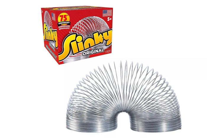 The Original Slinky Walking Spring Toy, Easter Basket Stuffers, Metal Slinky, Fidget Toys, Party Favors and Gifts, Kids Toys for Ages 5 Up, Small Gifts by Just Play