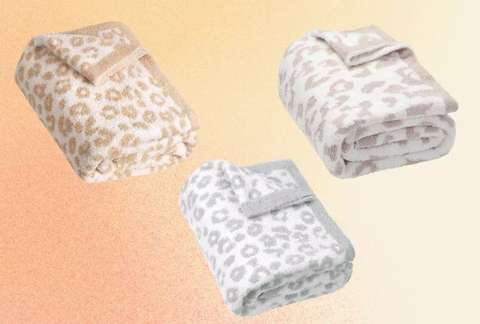 Livhil Soft Micro Leopard Throw Blanket