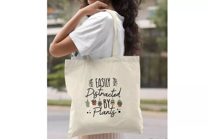 Etsy Easily Distracted By Plants Tote Bag