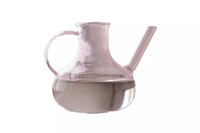Anthropologie Rose Glass Watering Can