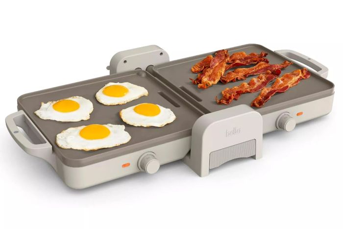 Amazon Bella 10 x 20 Ceramic Fold-n-Store Dual Temp Griddle