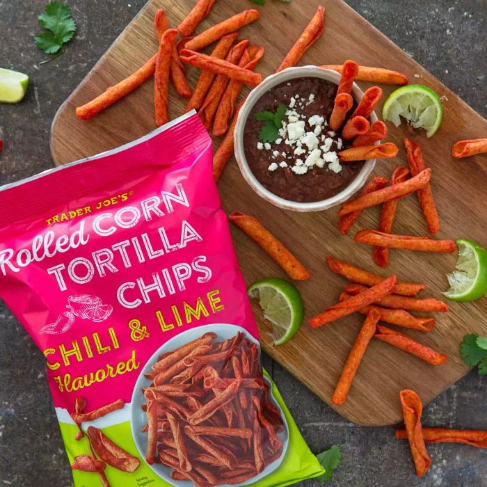 A Pack of Chili & Lime Rolled Corn Tortilla Chips